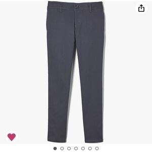 Grey straight leg uniform pants